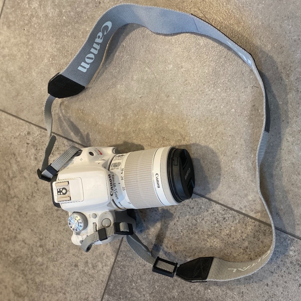 Canon EOS Rebel SL1/100D/Kiss X7 18.0MP 18-55mm White